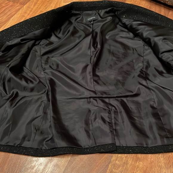 Like new Talbots black multicolored heathered lined jacket - Picture 11 of 13